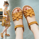 Girls' Sandals 2025 Summer New Style Children's Fashion Soft soled Princess Shoes Little Girls' Baby Shoes Versatile and Stylish