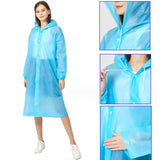 Raincoat Women Men Impermeable Thickened Waterproof Raincoat Tourism Outdoor Hiking Rain Poncho Raincoat Hooded Rain Coat