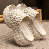 Bebealy Durian Sandals Women Sandals Outdoor Platform Beach Sandals Summer Wear-resistant Pool Sandals Nonslip Cloud Slippers