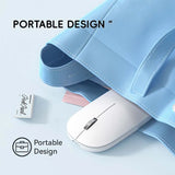 easyown Bluetooth Wireless Mouse Dual Mode DPI Adjustable 2.4G Type-C Rechargeable Silent Ergonomic Morandi Portable Office Mouse