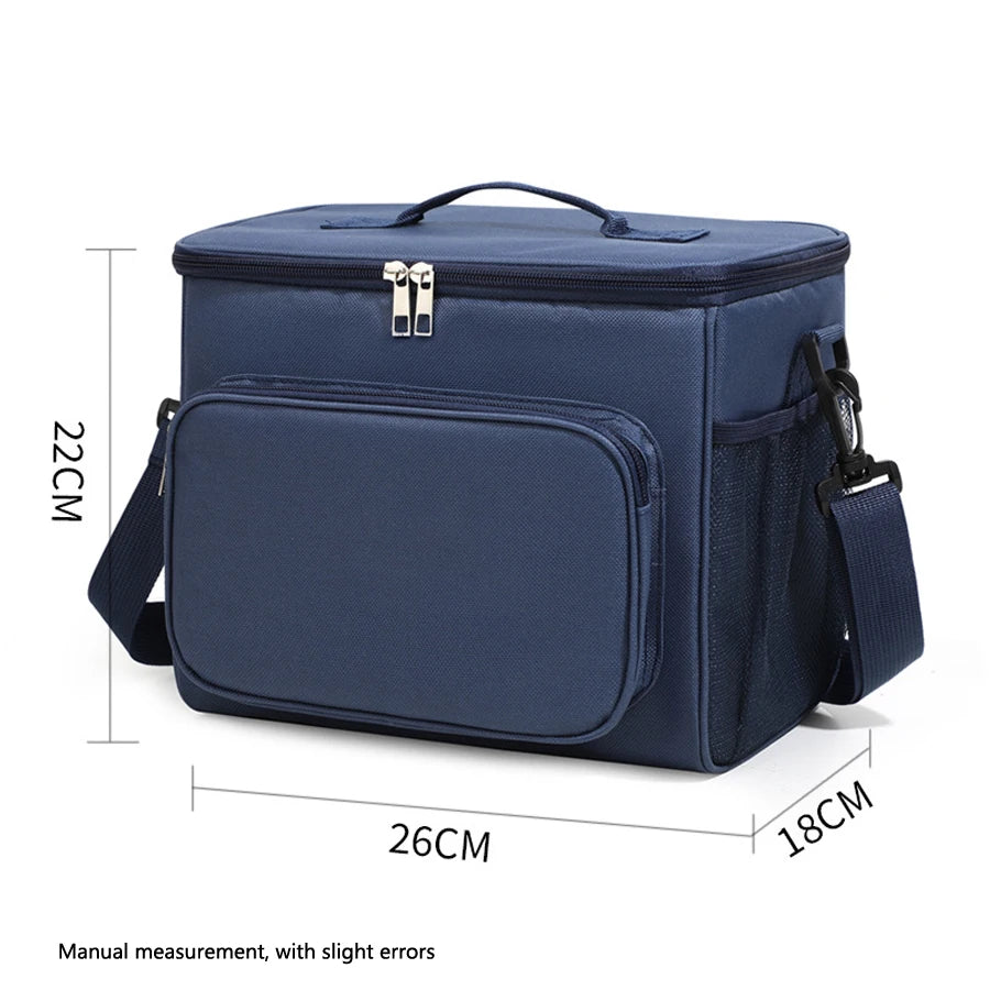 Lunch Bag Adjustable Shoulder Strap  Box Upgraded Leakproof Collapsible Large Work Capacity Thick Insulation Camping Outdoor