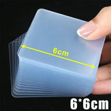 6cm Strong Double Sided Tape PVC Transparent Square Wall Adhesive Stickers for Hooks Waterproof Traceless Home Glue Tapes