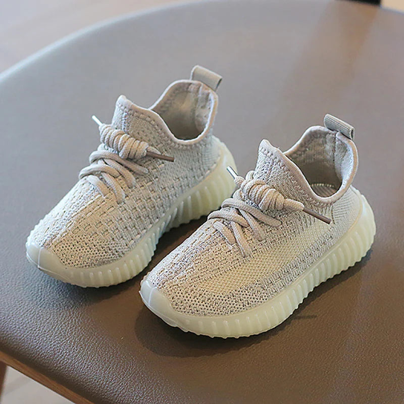 Summer Fashion Kids Shoes Solid Color Casual Shoes Mesh Breathable Shoes Children Outdoor Cycling Running Sneakers