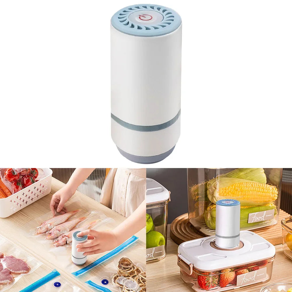 Air Pump Vacuum Machine Household PP+ABS Preservation Small USB Charging 3W Bag Seal Clothes Compressed Brand New