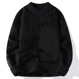 Autumn Winter y2k Sweater Men Retro Hole Fringed Loose Versatile Sweater For Men And Women Knitting Pullovers Sweater Streetwear