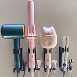 ABS Storage Rack Hair Curler Bracket Useful Space Saving Hair Curler Holder Hair Dryer Organizer For Bathroom Home Accessories
