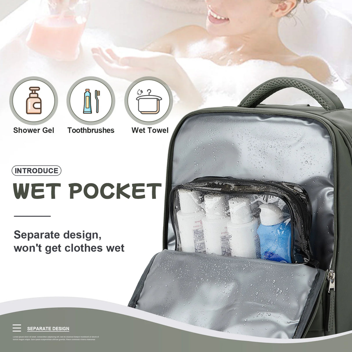 Men's Travel Backpack 40x20x30 Ryanair Short Distance Hand Luggage Business Waterproof Backpack Carry-ons Laptop Bag College Bag