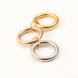 High End PVD Thick Vension Three-color Splicing Ring for Women Stainless Steel Ring for Women Party Jewelry