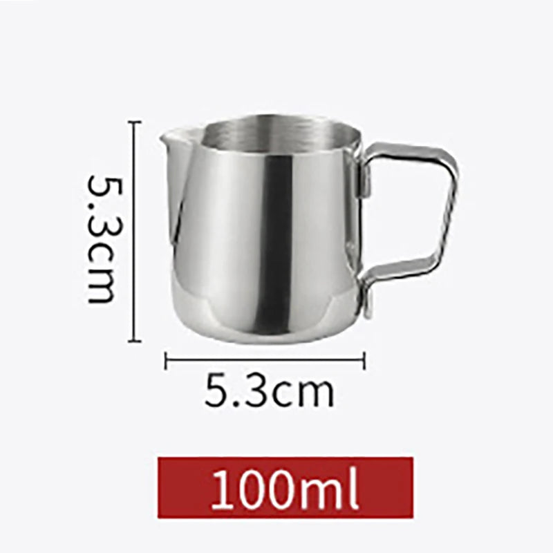 Stainless Steel Milk Frothing Pitcher Espresso Steam Coffee Barista Craft Latte Cappuccino Milk Cream Cup Frothing Jug Pitcher