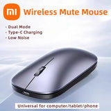 easyown Wireless Mouse Type-C Charging Silent Click Portable Office Ergonomic Laptop Universal Lightweight Office Game No-Noise