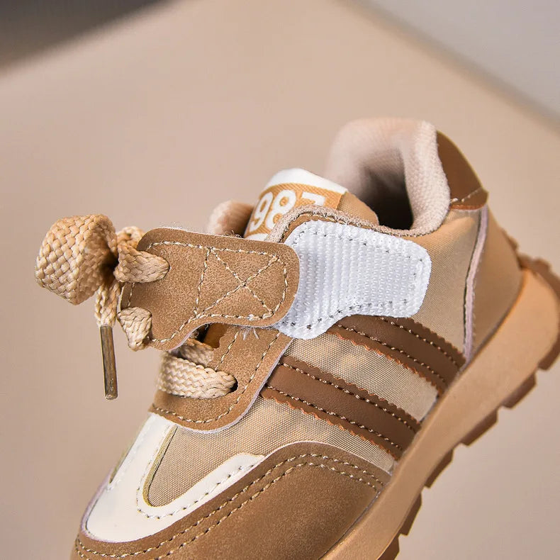 PU Leather Kid's Sneakers Ergonomics Waterproof Running Sport Shoes For Baby Boys Girl's Running Shoes Children Sneakers