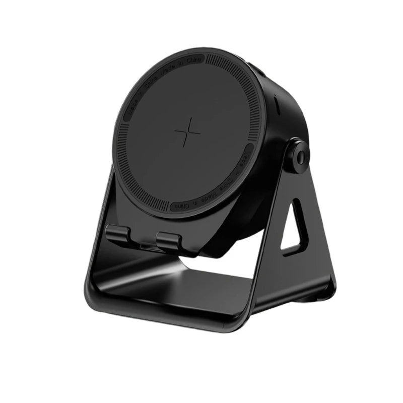 3 in1 Induction Speaker Non-slip New Cell Phone Holder Adjustable with RGB Light Smart Wireless Bluetooth Speaker Phone Stand