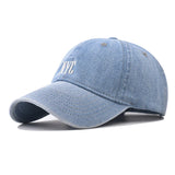 denim baseball cap for men women spring summer cap letters embroidery