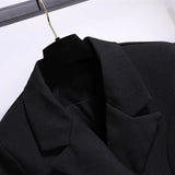 Women's Jacket New in Korean Fashion Long Suit Top Slim Tunic Sashes Blazer Coat Clothes Loose Straight Temperament Slim Blazer