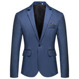 2025 Men's Formal Office Blazer Jacket Suits Solid Fashion Wedding Dress Suit Jacket Coat Male Oversized Casual Blazer Hombre