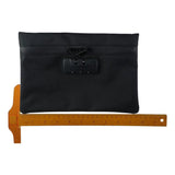 Portable Money Bag With Lock Black Locking Accessories Pouch Security Bag for Cash Combination Lock with Zip Document Bag Travel