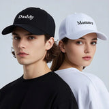 Daddy & Mommy Baseball Cap for Men & Women Unisex Soft Washed Cotton Embroidery Baseball Hats For Father's Mother's Day gifts