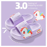 Summer Girls Slippers Children's Indoor Home Soft Bottom Cute Unicorn Baby Little Girl Sandal Slippers