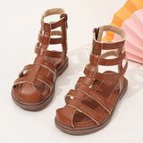 Girls sandals new summer medium and large children princess shoes soft sole shoes
