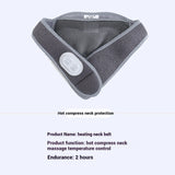 Neck Heating Pad USB Rechargeable Portable Heated Neck Wrap for Neck Hot Compress Electric Heating Neck Brace Soothe Relax