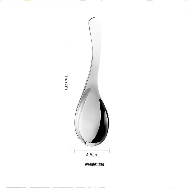 5pcs Stainless Steel Spoon Spoon Household Creative Stainless Steel Tablespoon Soup Spoon Small Spoon Spoon Children Dinner