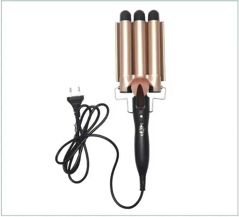 Professional Curling Ceramic Hair Curler Wave Waver Styling Tools Styler Wand Three Barrel Hair Curler Irons Automatic