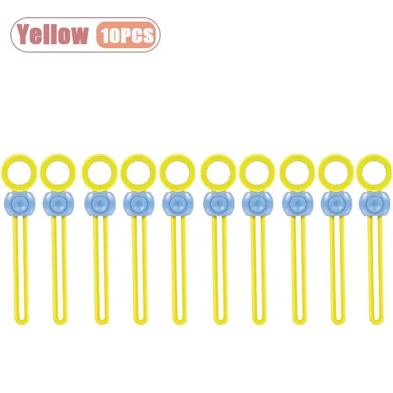 Colorful Tie Sealing Clips for Food Bags Kitchen Sealing Clip Multi-functional Closure for Freshness and Practical Storage
