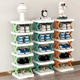 Shoes Racks Storage Organizer  Detachable Shoe Racks Saves Family Household Rack Multi Layer Simple Shoes Shelf Color Cabinet