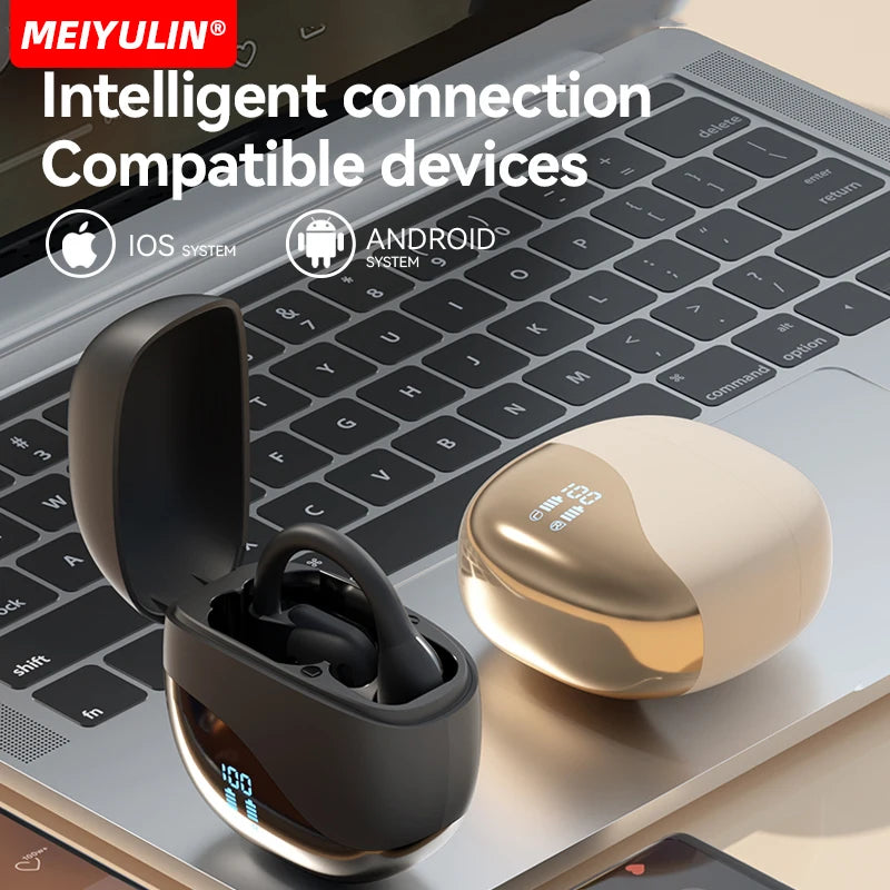AI 144 Languages Real Time Translator Earbuds Wireless Translation Earphones Two-Way Instant Voice Ear Hook Translator Headphone