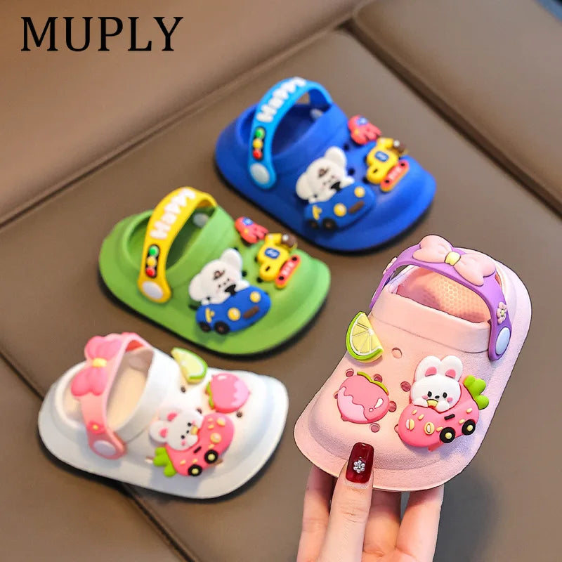 Cute Cartoon Children Slippers Breathable and Anti-slip EVA Soft Bottom for Boys and Girls Slippers Kids Shoes