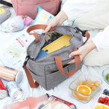 Lunch Bag 2023 New Fashion Kid Women Men Thermal Insulation Waterproof Portable Picnic Insulated Food Storage Box Tote Lunch Bag