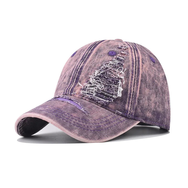 denim baseball cap for men women spring summer cap letters embroidery