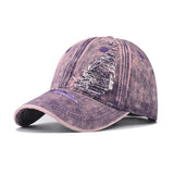 denim baseball cap for men women spring summer cap letters embroidery