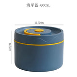 Insulated cooking pot, stackable stainless steel bento box, microwaveable stainless steel container, lunch box