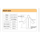 Raincoat Women Men Impermeable Thickened Waterproof Raincoat Tourism Outdoor Hiking Rain Poncho Raincoat Hooded Rain Coat