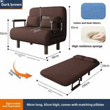 80Cm folding sofa bed, living room dual-purpose single sofa lunch break bed
