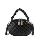 2025 New! Stylish Quilted Embroidery Bags for Women. Popular Crossbody and Handheld Small Round Bags with High Appearance Level