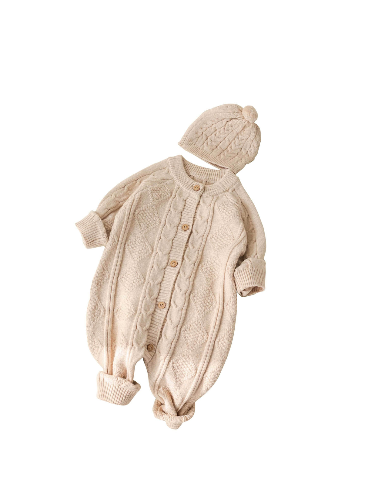 Newborn Baby Girl Boy Outfits Clothes, Warm Knit Sweater Cardigan For Winter, Fall, Spring