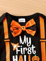 Toddler's Delightful Pumpkin Halloween Outfit - Soft Short Sleeve T-Shirt, Comfortable Pants Set - Adorable Baby Boy Fall Clothes for First Halloween Celebration
