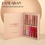 12 Colors Lip Gloss Set Liquid Lip Gloss Makeup Cosmetic Liquid Lipstick Smudge Proof Waterproof Lip Tint Set Mother's Day Gift