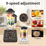 Sokany Multi-functional Blender, Wall-breaking Machine, Juicer, With A Powerful 5000W Copper Core Motor, 9 Adjustable Speeds, Sharp Blades For Fine Grinding, Food-grade Sealed Rubber Cover, Easy Switch, Ergonomic Handle