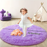 1pc Luxurious Shaggy Rug - Ultra-Soft, Non-Slip, Water-Resistant for Home Comfort - Ideal for Bedroom, Living Room, Nursery & Dorm Decor (4x4)