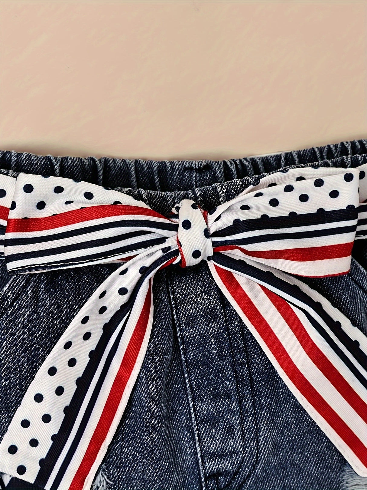 My 1st 4th of July Baby Girl Clothes Newborn Independence Day Outfits Infant Ruffle Romper + Short Jean Skirt + Headband 0-18 Months, for Outdoor