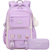 Aesthetic Backpack Set With Pencil Case, 15.6 Inch Laptop School Bag, Cute College Large Bookbag, Anti Theft Travel Daypack