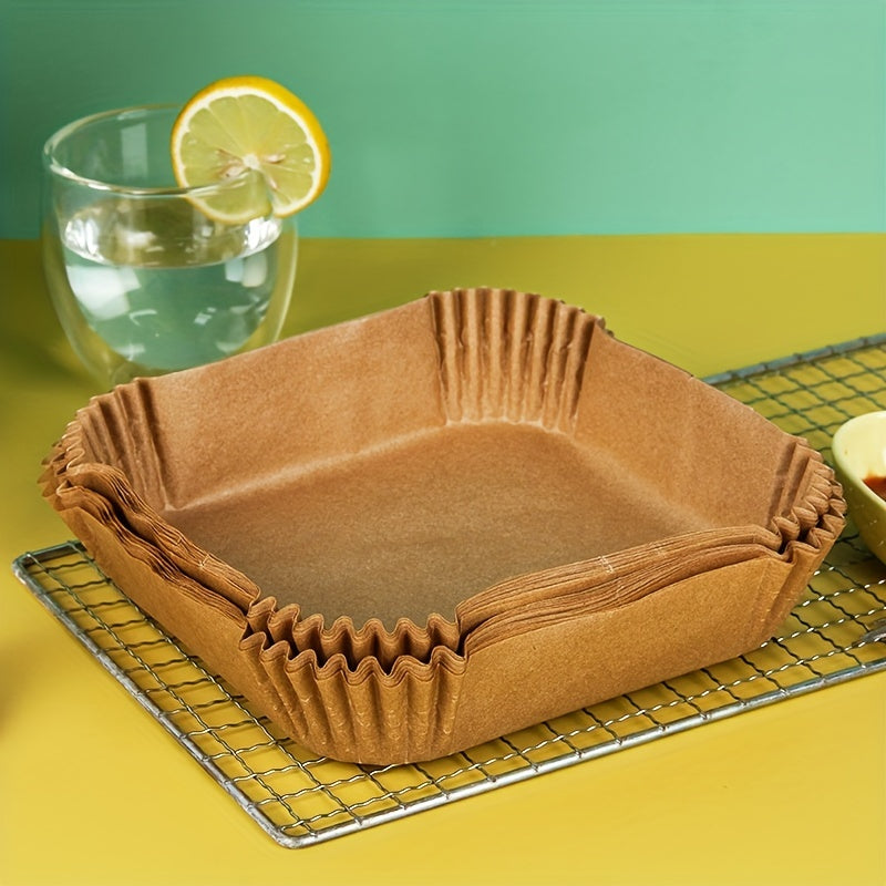 100pcs Durable and Versatile Air Fryer Liners - Perfect for Baking, Roasting, and Frying - Resistant to High Temperatures, Oil, and Water - Thickened for Long-Lasting Use