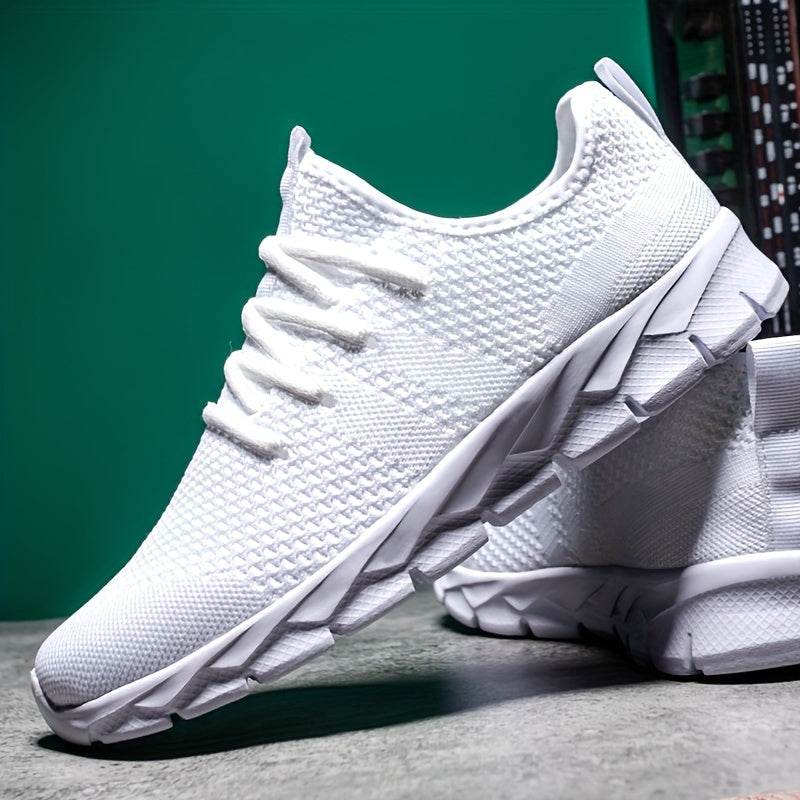 JNAK Breathable Mesh Running Shoes - Slip-On Design with MD Sole for Men and Women - Perfect for Sports & Leisure Activities in Spring/Summer/Fall