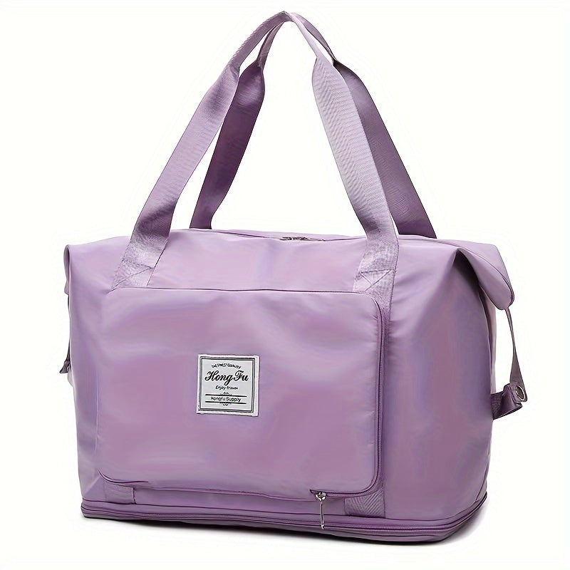 Travel Storage Zipper Handbag, Large Capacity Luggage Bag, Gym Bag, Portable Versatile Bag