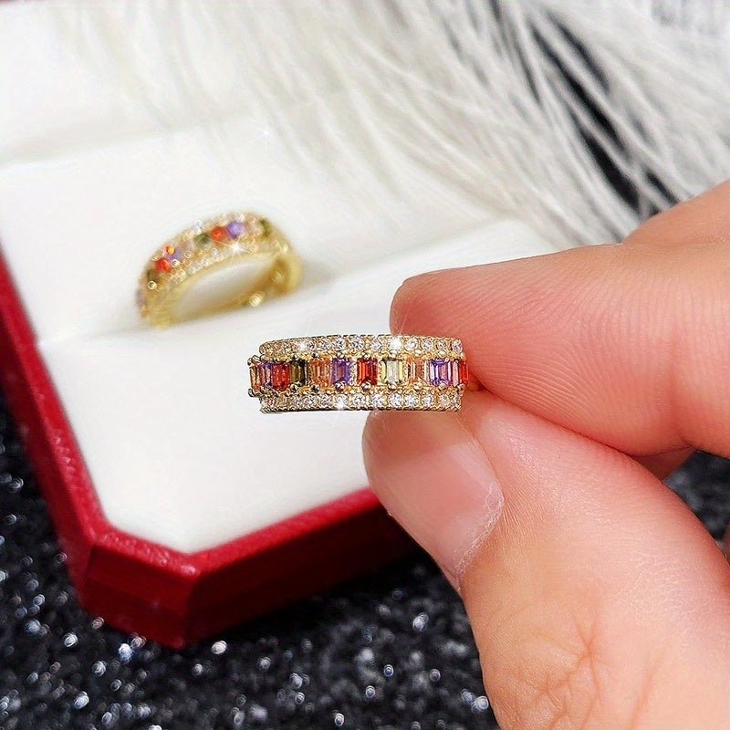 Trendy Channel Setting Rectangle Cut Topaz Vice Stone Ziconia Hoop Earrings for Women Bridal Wedding Party Earring Jewelry