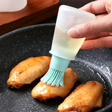 1pc Silicone High Temperature Resistant Oil Brush with Bottle Brush, Air Fryer Pancake Grill, BBQ Tools, BBQ Accessories, Grill Accessories