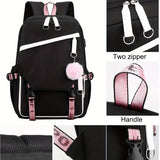 Hello Kitty Kurumi Cute Laptop Backpack Women Travel Hiking Backpack Men Large Cartoon School Bag 18 Inch